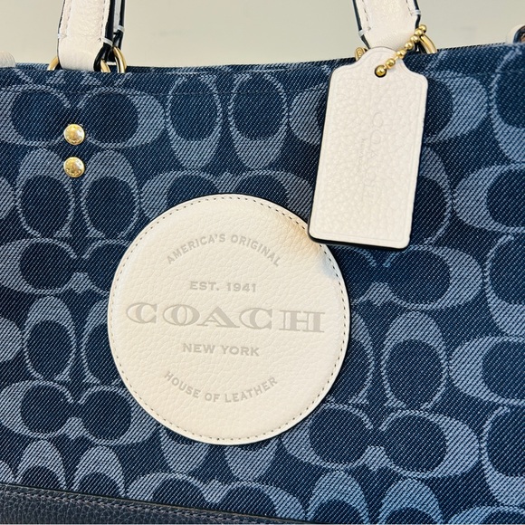 Coach Bags Coach Denim Dempsey Carryall In Signature Jacquard With